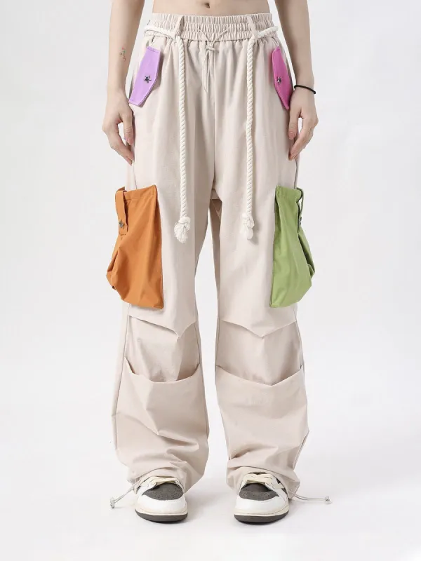 Aelfric Eden Colourful Pocket Wrinkle Baggy Pants sold by Aelfric Eden