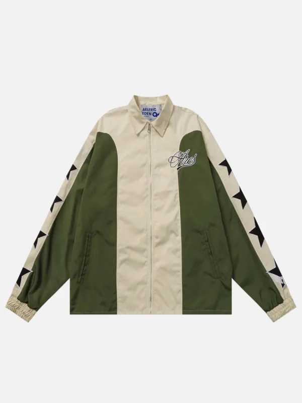 Aelfric Eden Patchwork Star Embroidery Jacket sold by Aelfric Eden