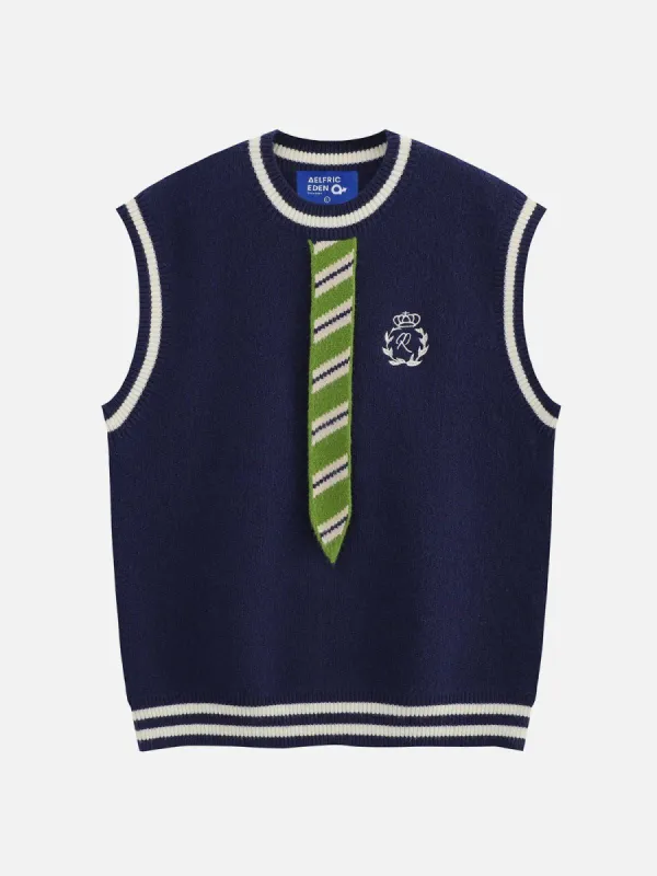 Aelfric Eden Solid Tie Sweater Vest [Recommended by @jonathannnspam] sold by Aelfric Eden