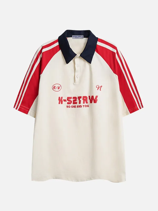 Aelfric Eden Stripes Patchwork Polo Tee sold by Aelfric Eden