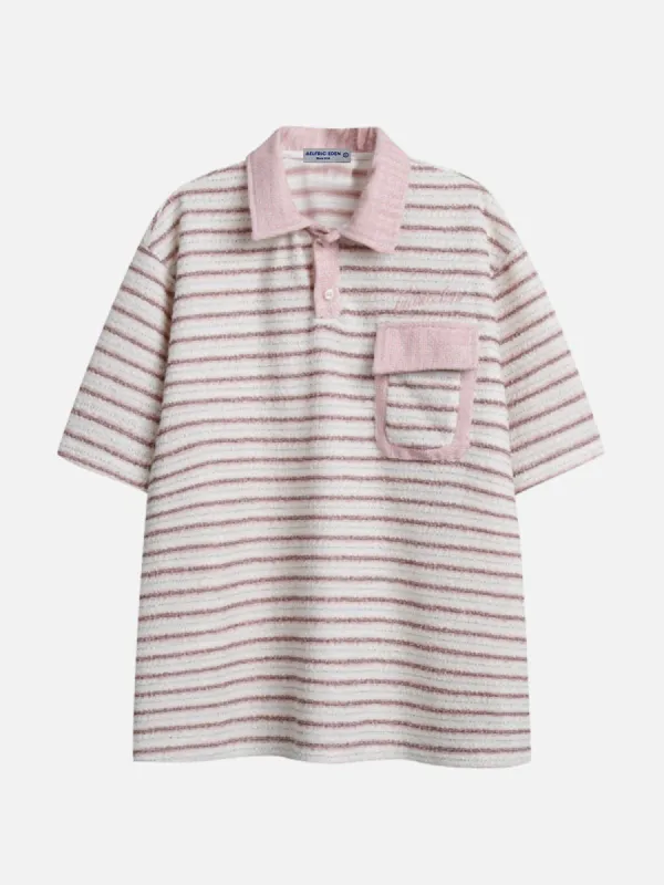 Aelfric Eden Stripes Polo Collar Tee sold by Aelfric Eden