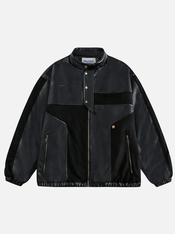 Aelfric Eden Vintage Patchwork Leather Coat sold by Aelfric Eden