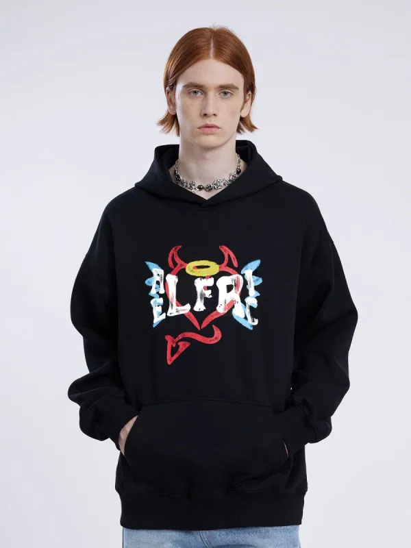 Aelfric Eden Angel Demon Graffiti Hoodie sold by Aelfric Eden