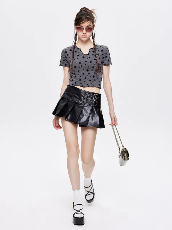 V-neck Star Print Tee sold by Aelfric Eden