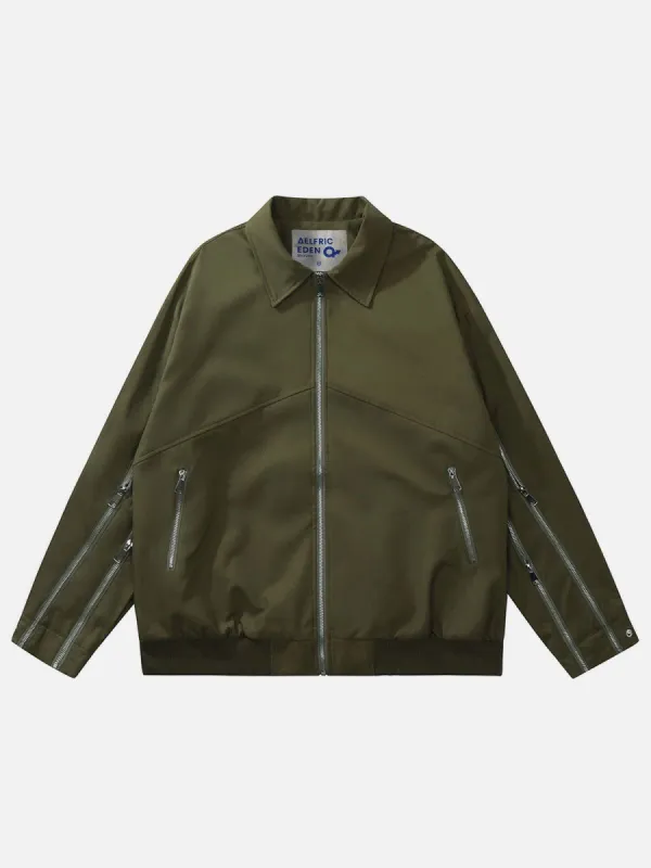 Aelfric Eden Solid Multi Zipper Jacket sold by Aelfric Eden