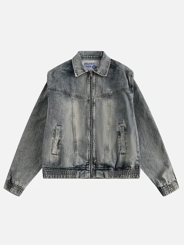 Aelfric Eden Shoulder Pad Washed Denim Jacket sold by Aelfric Eden