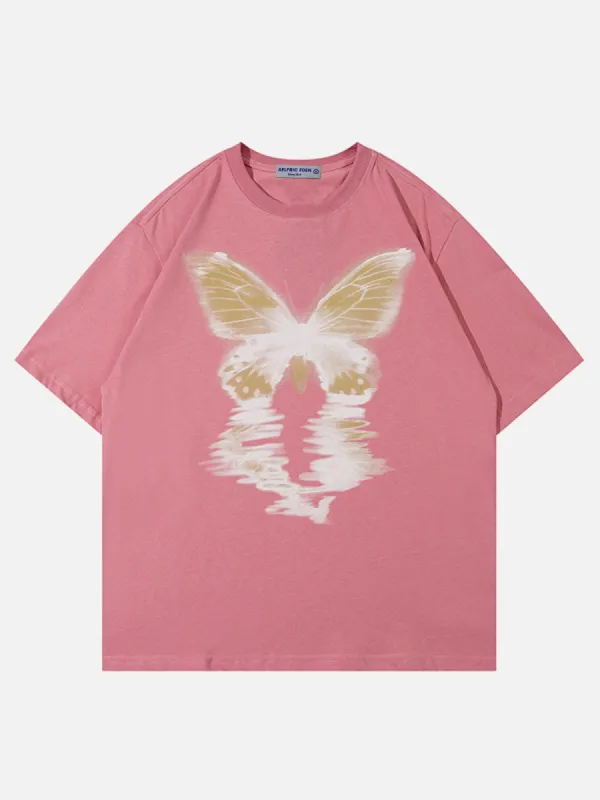 Aelfric Eden Butterfly Inverted Image Print Tee sold by Aelfric Eden