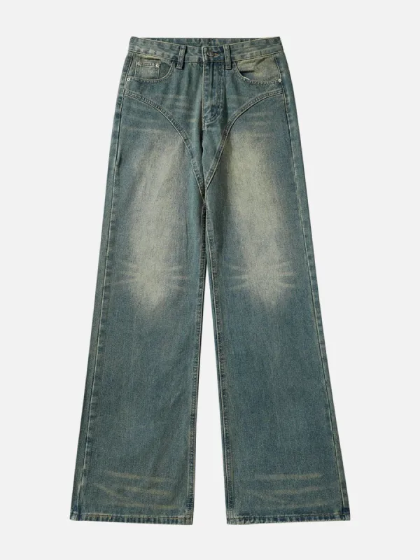 Vintage Patchwork Washed Jeans sold by Aelfric Eden