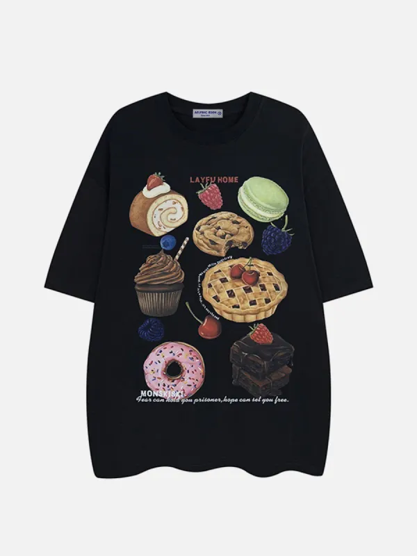 Aelfric Eden Vintage Cake Print Tee sold by Aelfric Eden