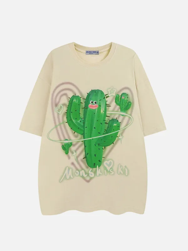 Aelfric Eden Cactus Print Tee sold by Aelfric Eden