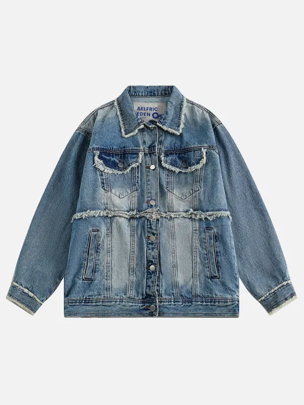 Aelfric Eden Detachable Fringe Denim Jacket sold by Aelfric Eden