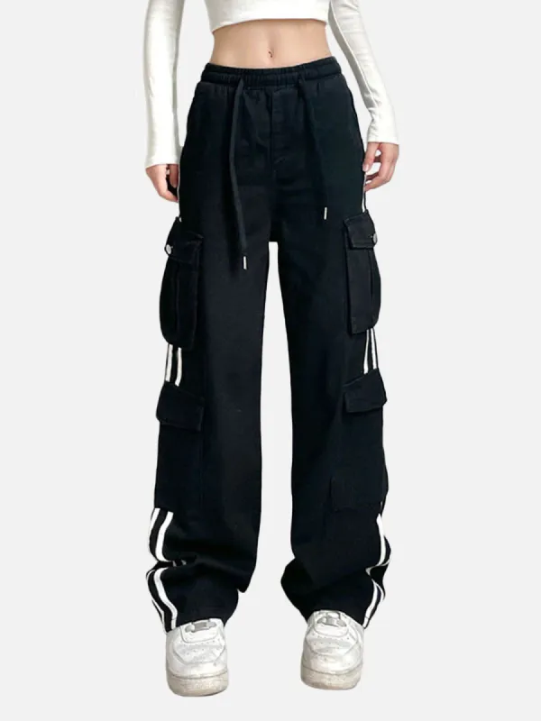 Stripe Denim Cargo Pants sold by Aelfric Eden