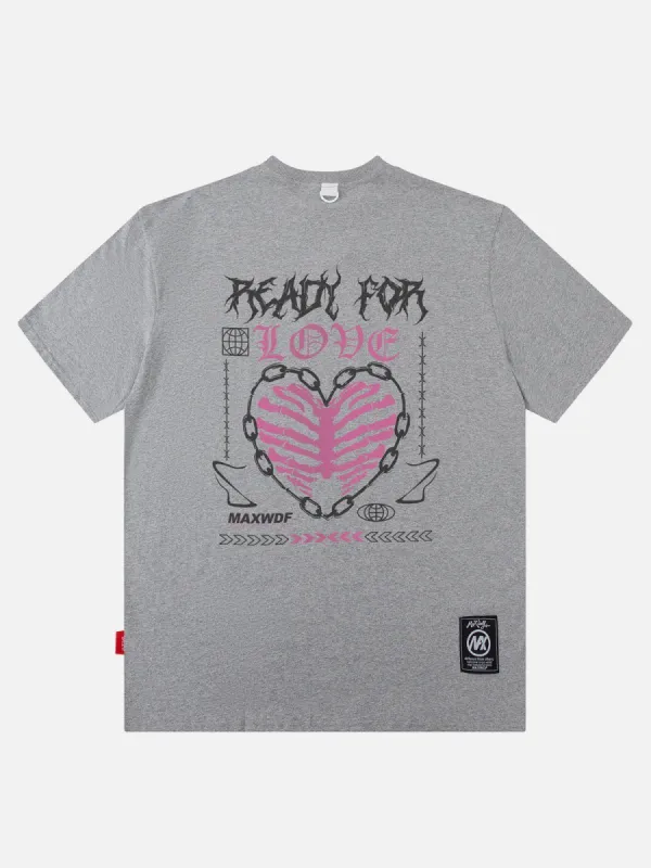 Aelfric Eden Heart Skeleton Print Tee sold by Aelfric Eden