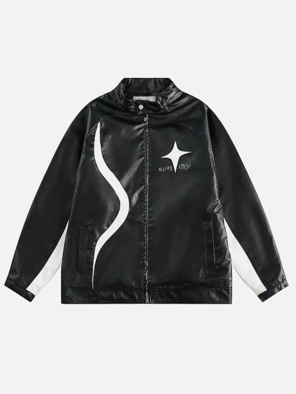 Aelfric Eden Constellation Cruise Faux Leather Jacket sold by Aelfric Eden