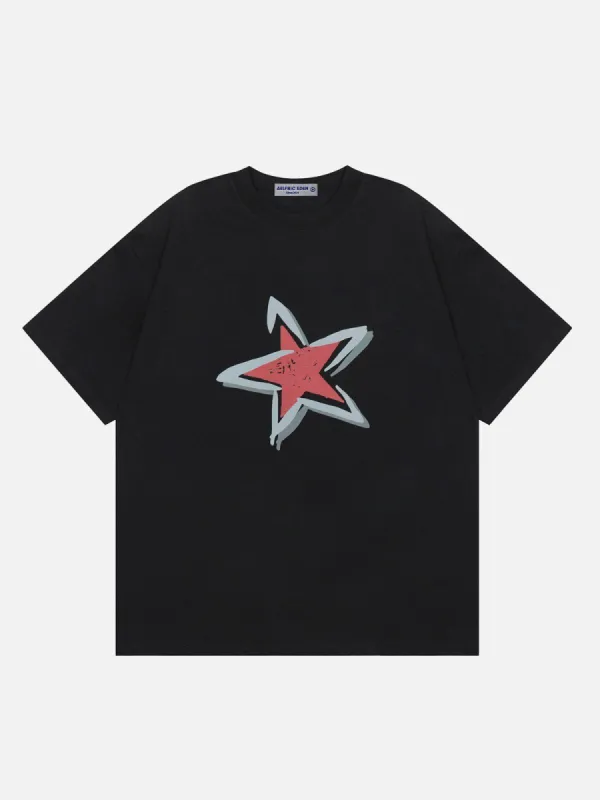 Aelfric Eden Applique Embroidery Star Tee | Parallel