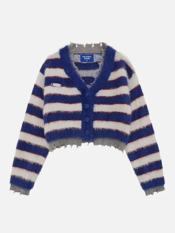 Knitting Striped Cardigan sold by Aelfric Eden