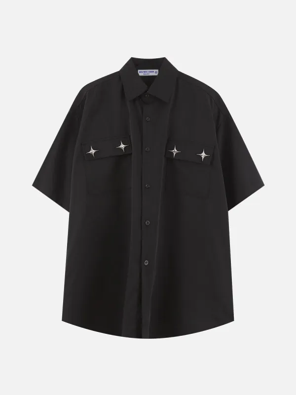 Aelfric Eden Metal Star Short Sleeve Shirts sold by Aelfric Eden