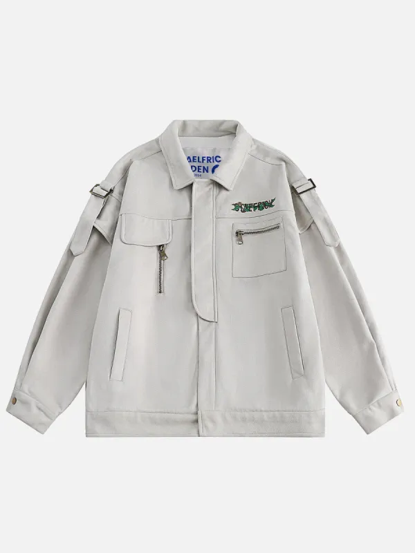 Aelfric Eden Embroidery Suede Jacket sold by Aelfric Eden