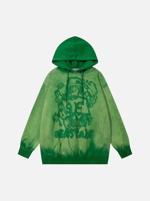 Aelfric Eden Abstract Graffiti Print Washed Hoodie sold by Aelfric Eden