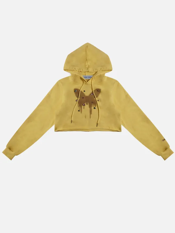 Rhinestone Application Butterfly Hoodie sold by Aelfric Eden