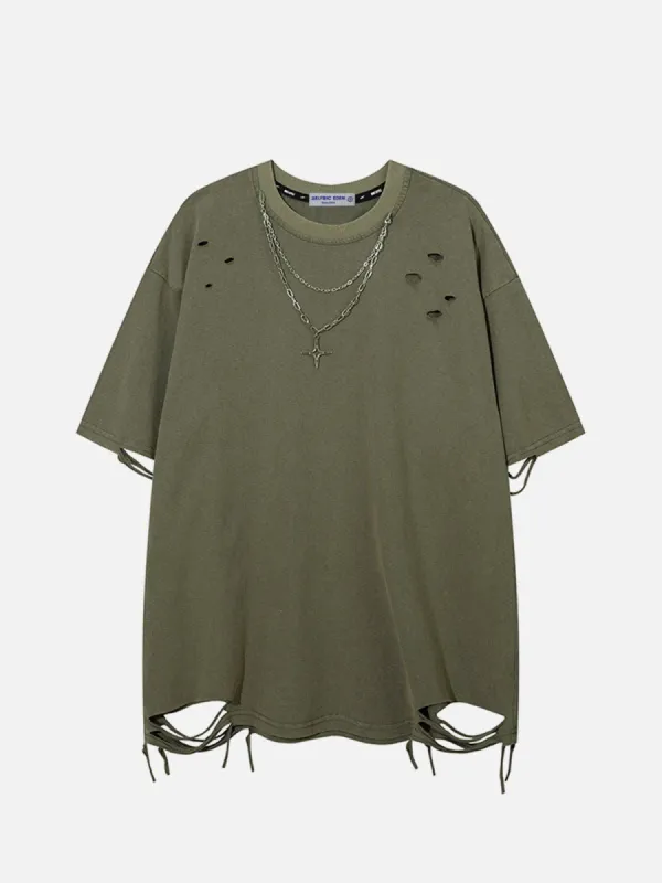 Aelfric Eden Essential Distressed Fade Tee sold by Aelfric Eden