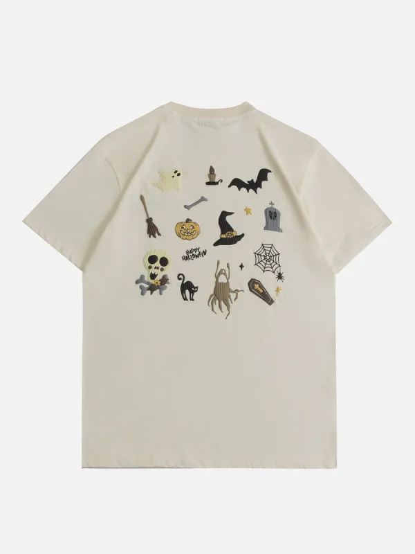 Aelfric Eden Halloween Pattern Foam Print Tee sold by Aelfric Eden
