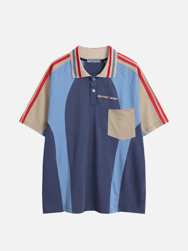 Aelfric Eden Color Blocking Polo Tee sold by Aelfric Eden