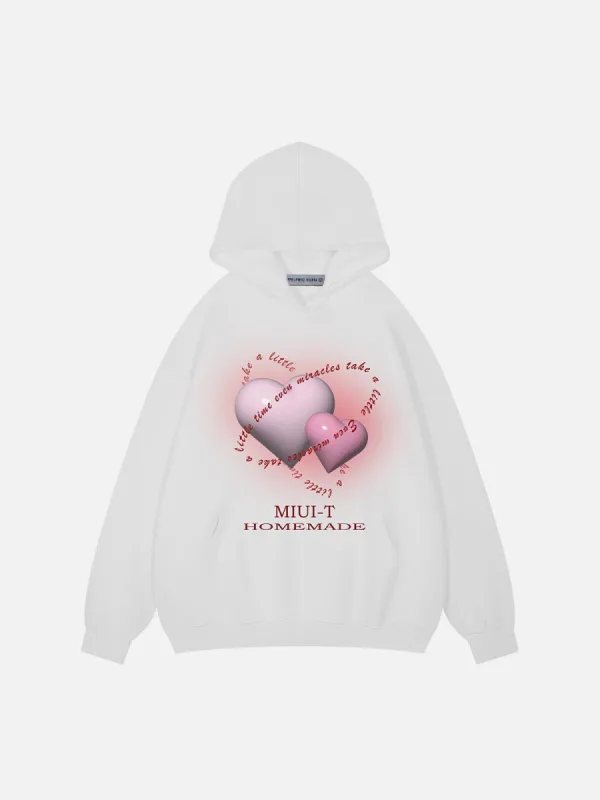 Aelfric Eden Patchwork Heart Elements Print Hoodie | Parallel