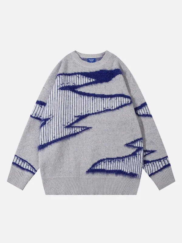 Aelfric Eden Irregular Stripe Patchwork Sweater sold by Aelfric Eden