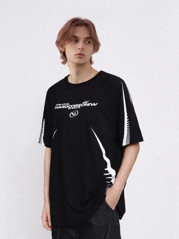 Aelfric Eden Geometric Pattern Speedway Racing Tee sold by Aelfric Eden