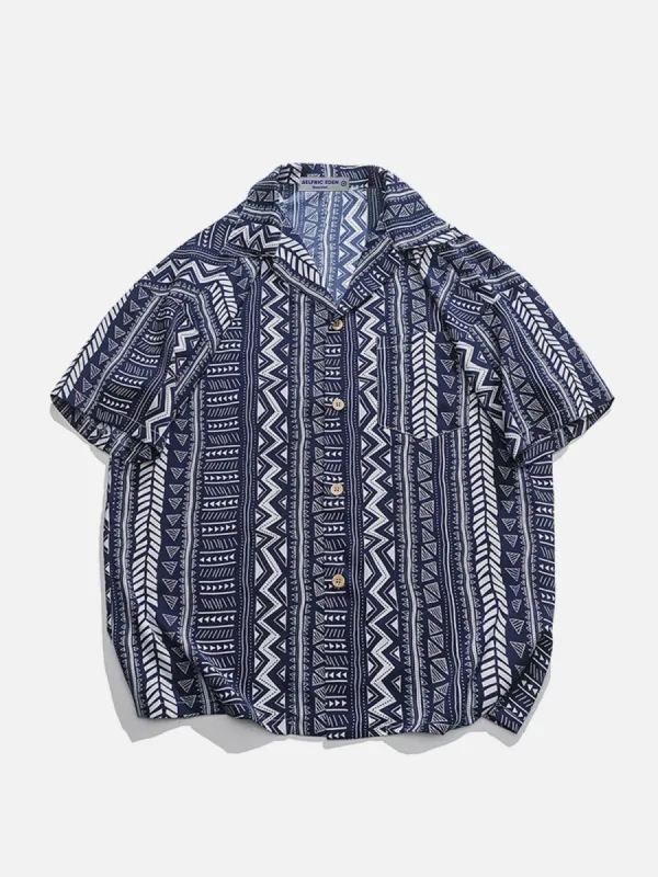 Aelfric Eden Irregular Stripes Short Sleeve Shirts sold by Aelfric Eden