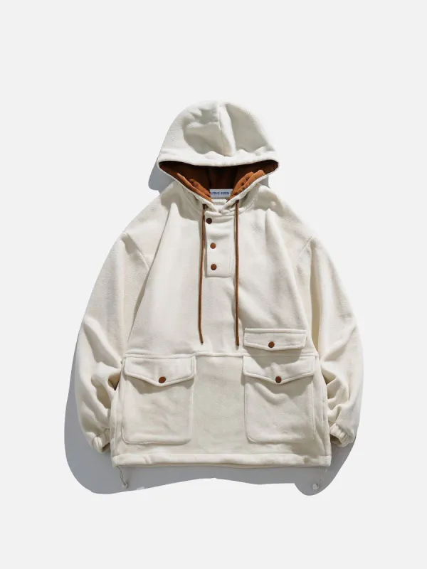 Aelfric Eden Multi Pocket Polar Fleece Hoodie sold by Aelfric Eden