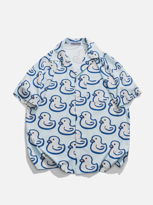 Duck All-Over Print Short Sleeve Shirts sold by Aelfric Eden