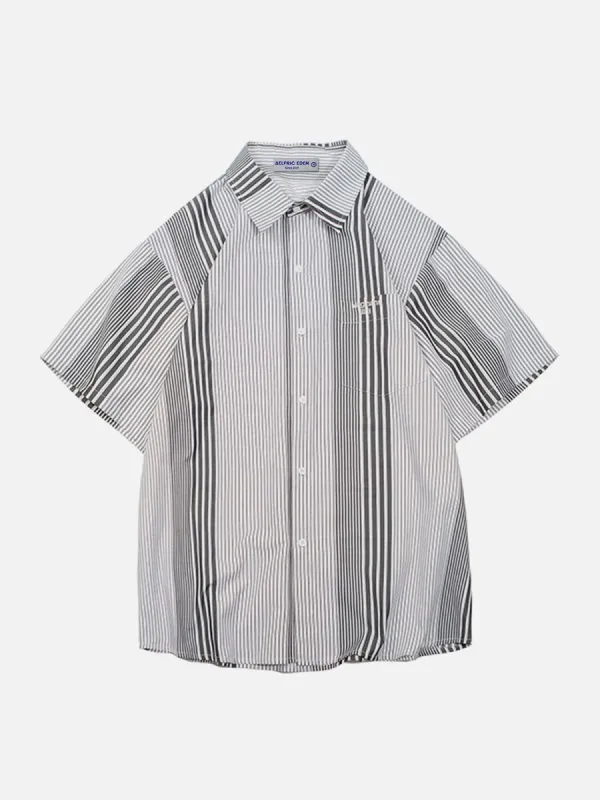 Aelfric Eden Vertical Stripes Short Sleeve Shirts sold by Aelfric Eden