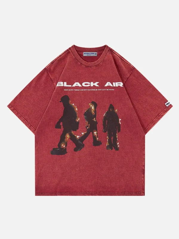 Aelfric Eden Flame Shadow Print Washed Tee sold by Aelfric Eden