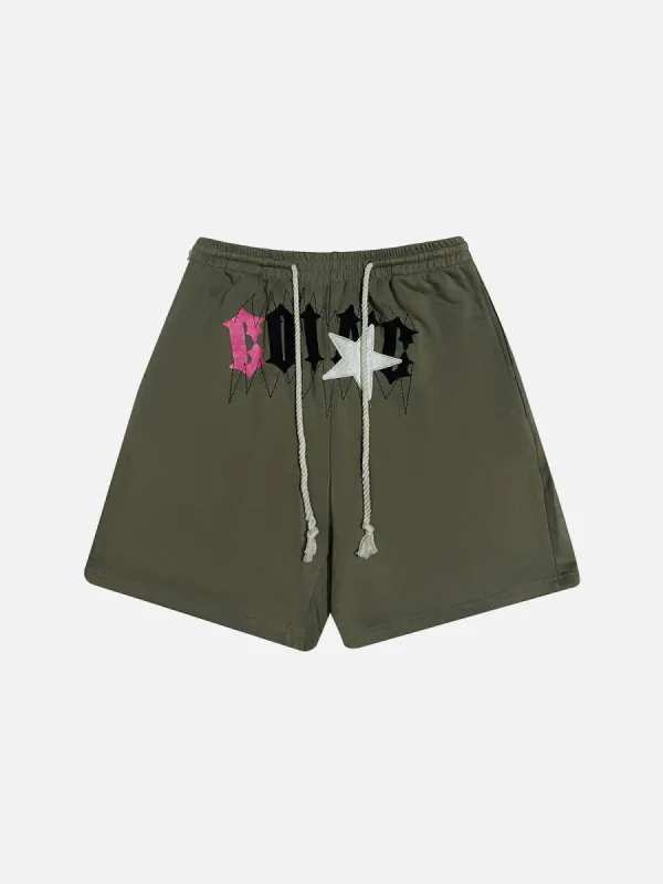 Aelfric Eden Letter Drawstring Shorts sold by Aelfric Eden