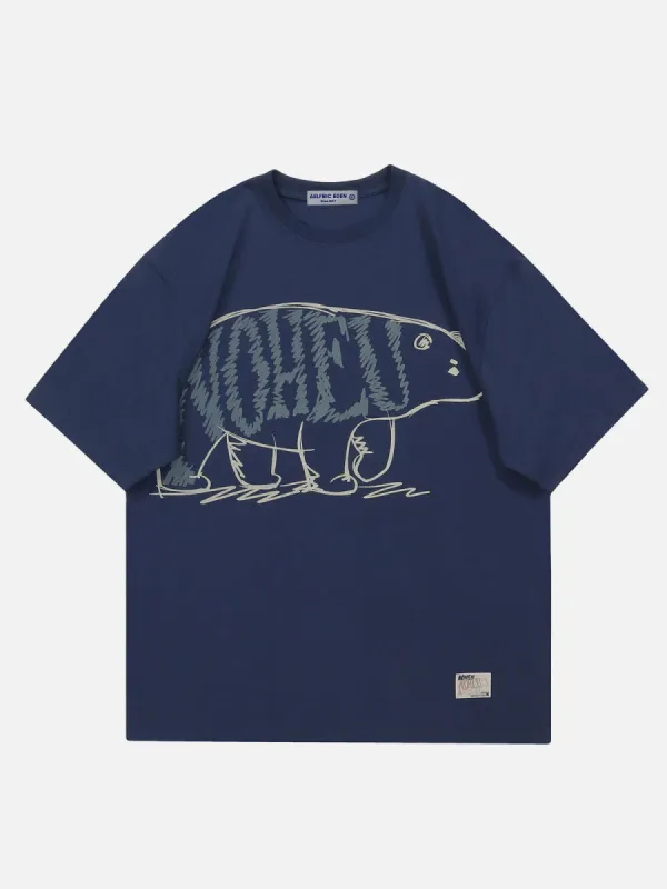 Aelfric Eden Polar Bear Print Tee sold by Aelfric Eden