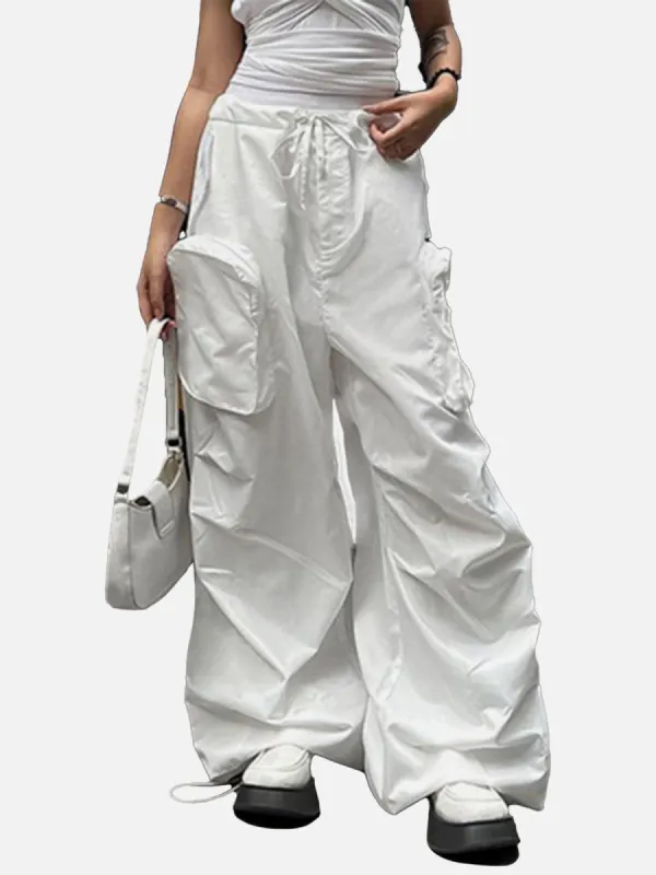 Low-waisted Solid Pocket Cargo Pants made by Aelfric Eden