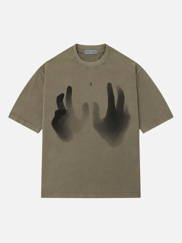 Aelfric Eden Hand Print Washed Tee sold by Aelfric Eden