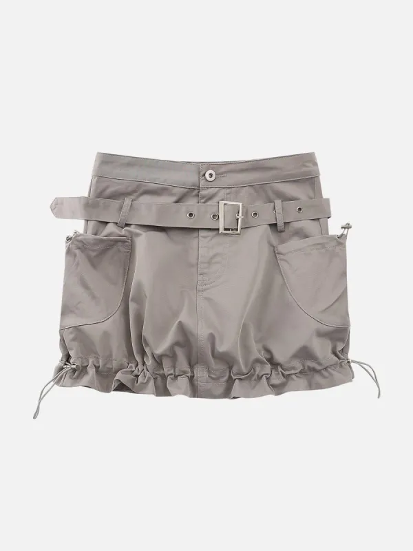 Drawstring Wrinkle Belt Skirt sold by Aelfric Eden