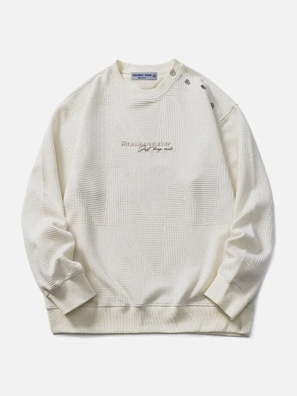 Aelfric Eden Solid Jacquard Sweatshirt sold by Aelfric Eden