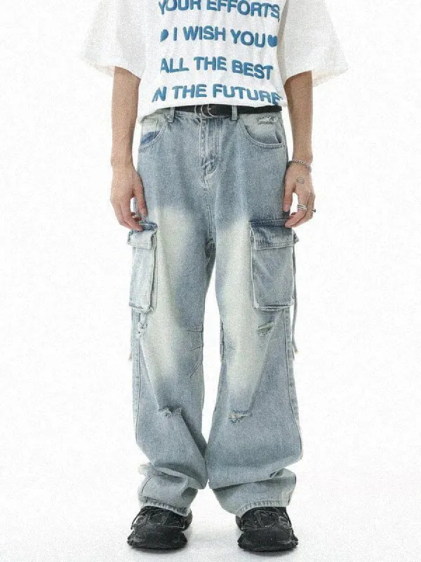 Aelfric Eden Multi-pocket Fringe Jeans sold by Aelfric Eden