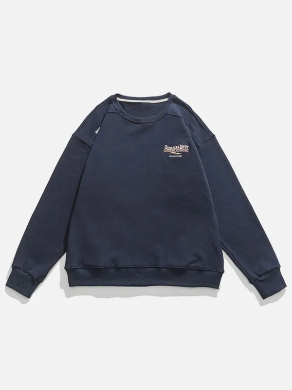 Embroidered Patchwork Sweatshirt sold by Aelfric Eden