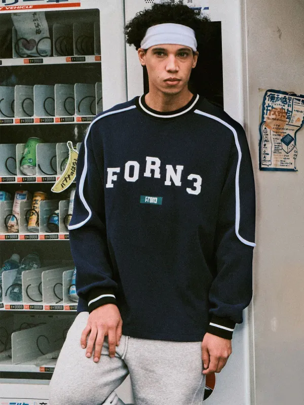 Aelfric Eden Vintage Patchwork Letter FRON Sweatshirt sold by Aelfric Eden
