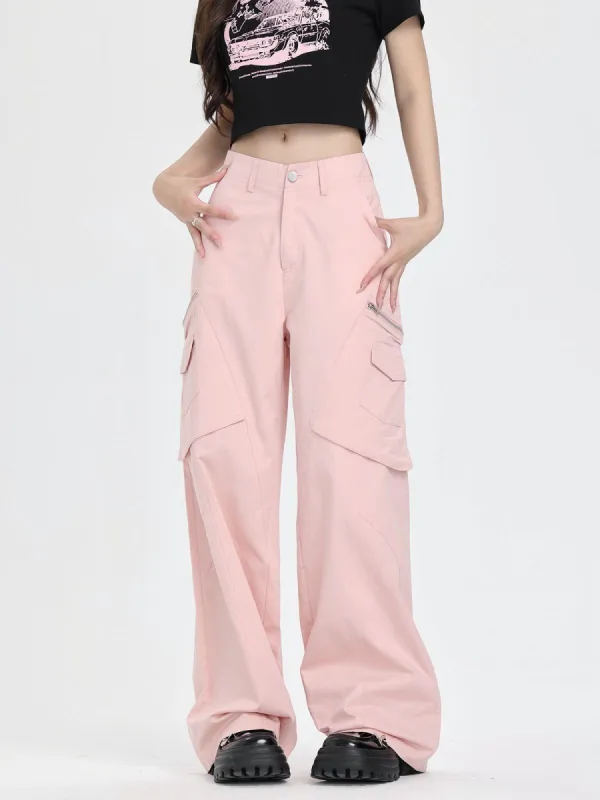 Multi-pocket Patchwork Washed Pants sold by Aelfric Eden