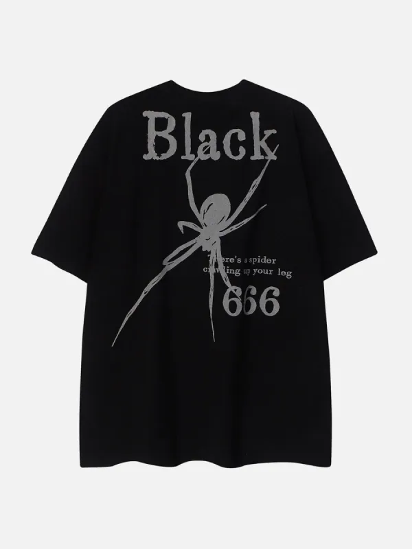 Aelfric Eden Spiders Letter Print Tee sold by Aelfric Eden