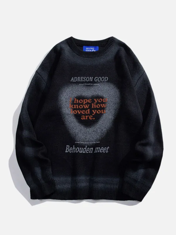 Aelfric Eden Tie Dye Heart Sweater sold by Aelfric Eden
