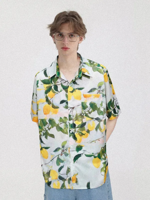 Aelfric Eden Vintage Botanical Print Short Sleeve Shirts sold by Aelfric Eden