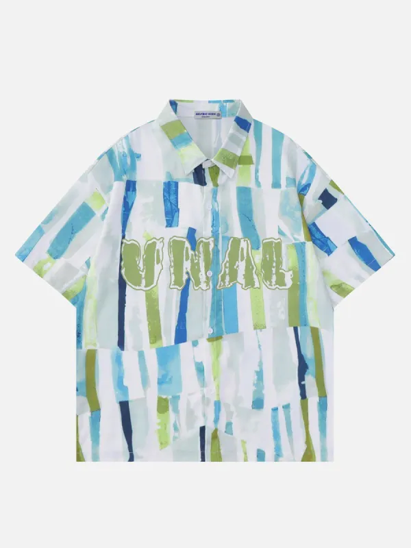 Aelfric Eden Stripe Color Blocking Shirts sold by Aelfric Eden