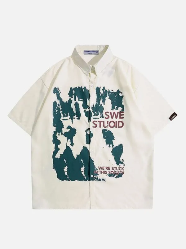 Aelfric Eden Shadow Print Short Sleeve Shirts sold by Aelfric Eden